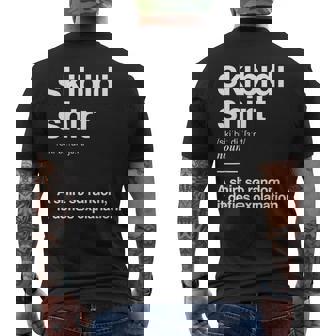 Skibidi Definition Gen Z Gen Alpha Slang Meme Skibidi Men's T-shirt Back Print - Thegiftio UK
