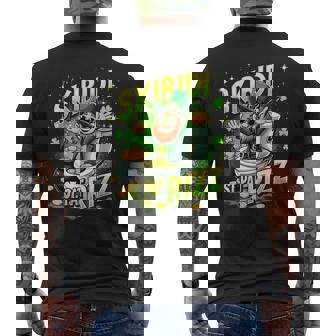 Skibidi St Pat Rizz St Patrick’S Day Humor Apparel Men's T-shirt Back Print - Seseable