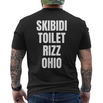 Skibidi Toilette Rizz Ohio T-Shirt mit Rückendruck - Geschenkecke