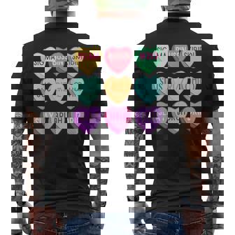 Skibidi Valentine's Day Boy Valentines Rizz No Cap Men's T-shirt Back Print | Mazezy