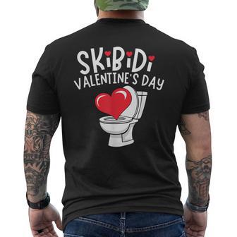 Skibidi Valentine's Day Valentine's Day Rizz Men's T-shirt Back Print - Thegiftio UK