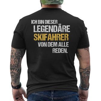 Skier Legend Ski Alpine T-Shirt mit Rückendruck - Geschenkecke