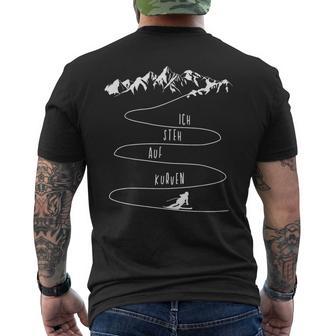 Skifahren Apres Ski Lustiger Spruch Geschenk Hobby Skifahrer T-Shirt mit Rückendruck - Geschenkecke