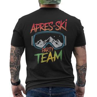 Skifahren Winter Sport Ski Party Lustiges Team Apres Ski T-Shirt mit Rückendruck - Geschenkecke