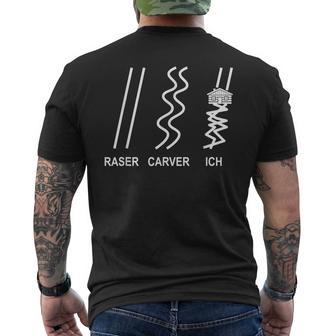 Skiing Raser Carver Ich Après-Ski T-Shirt mit Rückendruck - Geschenkecke