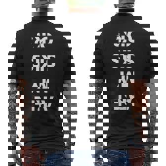 Are My Skis Okay Winter Skiing Men's Back Print T-Shirt - Monsterry