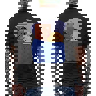 Sleepy Choco And Pancake Sweet Cute Romantic Couple Lover Men's T-shirt Back Print - Thegiftio UK