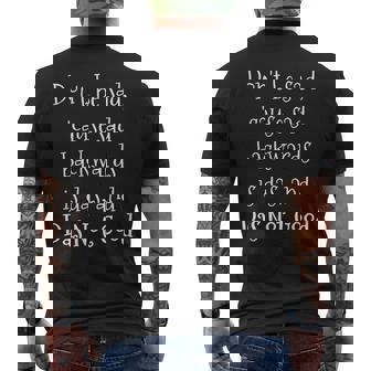 Smile Be Happy Quote Tee Great Christmas Men's Back Print T-Shirt - Monsterry