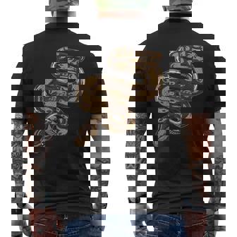 Snake Costume Reptile Scales Rattlesnake Snake Men's Back Print T-Shirt - Monsterry