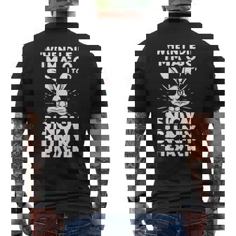 Snow Bunny Heaven Men's Back Print T-Shirt - Monsterry
