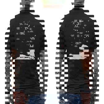 Snow Bunny Snow Men's Back Print T-Shirt - Monsterry