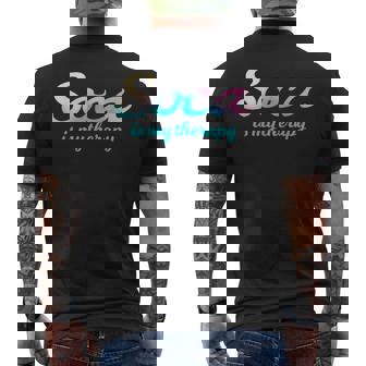 Soca Is My Therapy Caribbean Dance Music Fan Dancer Men's Back Print T-Shirt - Thegiftio UK