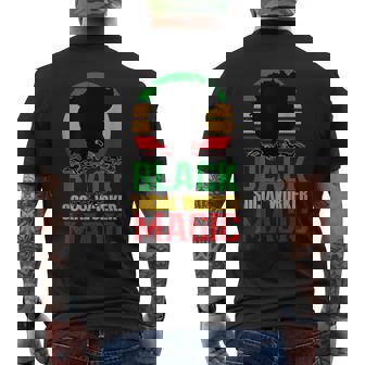 Social Worker Magic 1865 Africa Juneteenth American Us Men's Back Print T-Shirt - Monsterry