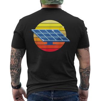 Solar Retro I Energía Solar Panel Solar Energía Camiseta Hombre Estampado Espalda - Regaloses