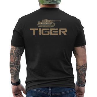 Soldiers Armed Forces In Uniform Camouflage Tiger Tank T-Shirt mit Rückendruck - Geschenkecke