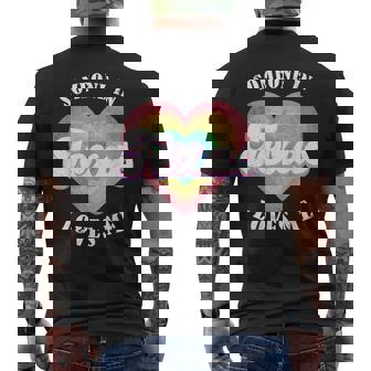 Someone In Texas Loves Me Heart Retro Groovy Men's Back Print T-Shirt - Monsterry