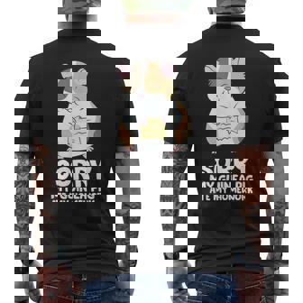 Sorry My Guinea Pig Ate My Homework Guinea Pig School Men's Back Print T-Shirt - Monsterry