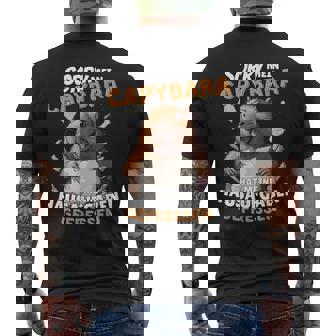 Sorry Mein Capybara Hat Meine Hausaufgaben Gefressen T-Shirt mit Rückendruck - Geschenkecke