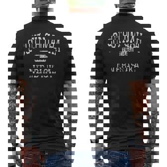 South Omaha Nebraska Ne Vintage Men's T-shirt Back Print - Thegiftio