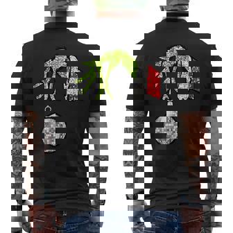 Sparkly Elf Christmas Xmas Ornament Family Matching Men's Back Print T-Shirt - Monsterry