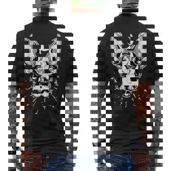 Sphynx Gato Gótico Metal Negro S-Xxxl Esfinge Sin Mangas Camiseta Hombre Estampado Espalda - Regaloses