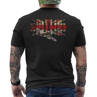 Spitfire Fighter Raf Aircraft Camiseta Hombre Estampado Espalda - Regaloses
