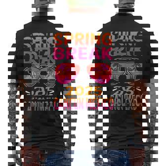 Spring Break Cancun Mexico 2025 Sunglasses Retro Beach Vacay Men's T-shirt Back Print | Mazezy