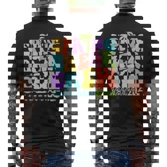 Spring Break Crew 2025 Matching Family Group Vacation Trip Men's T-shirt Back Print - Monsterry