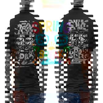 Spring Break Squad Vintage 2025 Florida Cool Sunglasses Men's T-shirt Back Print - Seseable