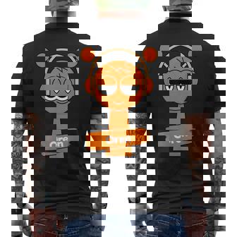 Sprunki Oren Orange Men's T-shirt Back Print - Seseable