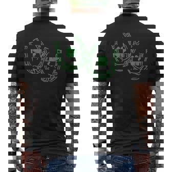 St Patrick Day Horseshoe Men's T-shirt Back Print - Monsterry