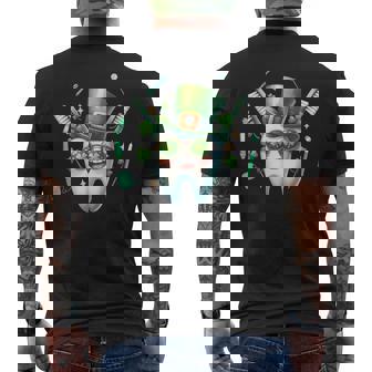 St Patrick's Day Dental Squad Dentistry Th Dabbing Tooth Men's T-shirt Back Print | Mazezy