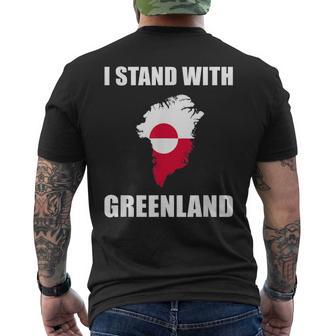 I Stand Groenlandia Para Los Amantes De Groenlandia Camiseta Hombre Estampado Espalda - Regaloses