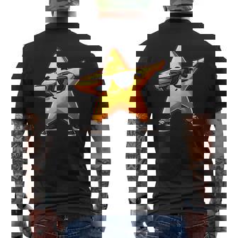 Star Dabbing Yellow Star Dabben With Star Motif T-Shirt mit Rückendruck - Geschenkecke