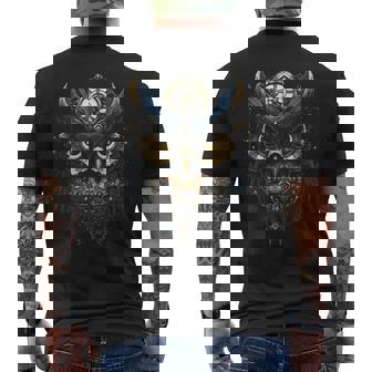 Steampunk Búho Fantasía Arte Industrial Engranajes Sin Mangas Camiseta Hombre Estampado Espalda - Regaloses