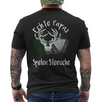 Steirische Harmonica Steirer Papa T-Shirt mit Rückendruck - Geschenkecke