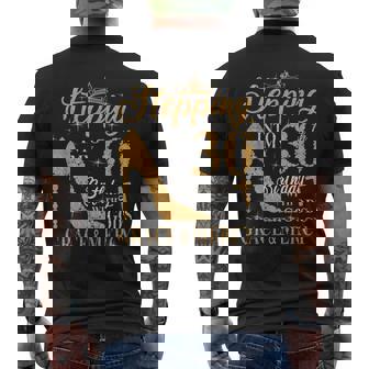 Stepping Into My 30th Birthday With Gods Grace And Mercy Men's Back Print T-Shirt - Monsterry