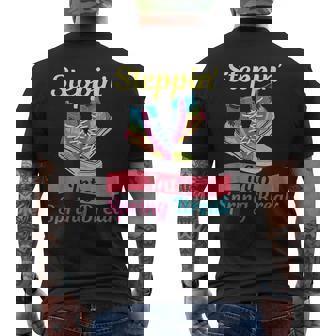 Stepping Into Spring Break Crew 2025 Girls Family Vacation Men's T-shirt Back Print | Mazezy