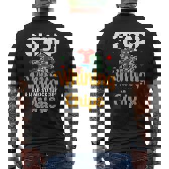 Stop Whining Help Me Stack These Chips Vegas Gambler Poker Men's Back Print T-Shirt - Monsterry