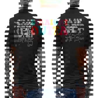 Straight Outta Dance Class Colorful Dance Vibes Men's Back Print T-Shirt - Monsterry