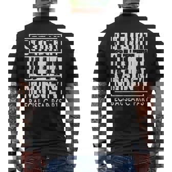 Straight Outta Money Because Car Parts Cars Lovers Camiseta Hombre Estampado Espalda - Regaloses