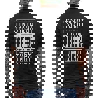 Straight Outta Timeout Kids Toddler Men's Back Print T-Shirt - Monsterry