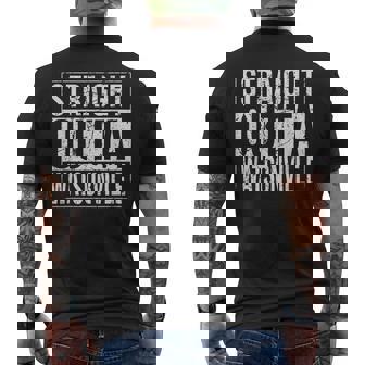 Straight Outta Watsonville Vintage Men's T-shirt Back Print - Seseable