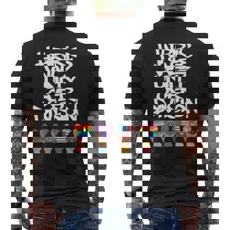 Strength In Unity Harris Walz For One America Premium Men's Back Print T-Shirt - Monsterry