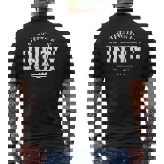 Strength In Unity Tank Top Men's Back Print T-Shirt - Monsterry