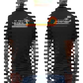 The Struts Retro Stripes Musician Vintage Men's T-shirt Back Print - Seseable