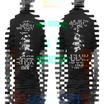 Stunt Scooter Roller Tretroller Spruch Jungen T-Shirt mit Rückendruck - Geschenkecke