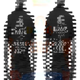 Suministros Retro Para Fiesta De Papá De Cumpleaños Y Niña Bohemia Arcoíris Camiseta Hombre Estampado Espalda - Regaloses