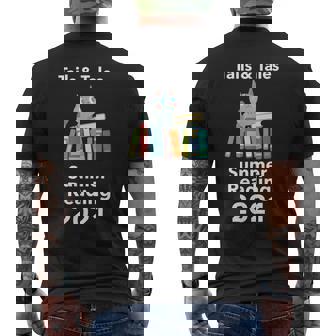 Summer Reading 2021 Tails And Tails Librarian Prize Men's Back Print T-Shirt - Monsterry