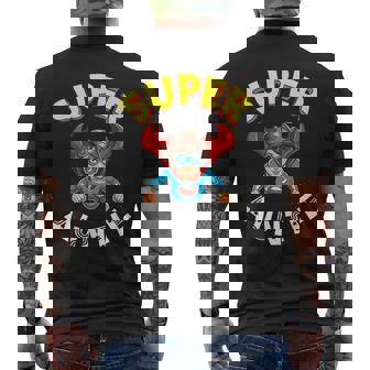 Super Auntie Hero Cape Flying Cartoon Niece Nephew Men's T-shirt Back Print | Mazezy